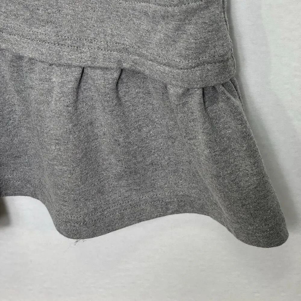 Evie's Tree The Mikela Gray Ruffle Hem Lounge Dress Size XL Pockets Cotton Blend